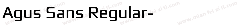 Agus Sans Regular字体转换
